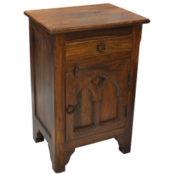 Κομοδίνο ξύλινο καφέ 40x30x60εκ Sinialo 35-46-SA1803A