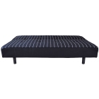 Καναπές-κρεβάτι υφασμάτινος 3θέσιος Ριγέ μαύρο-λευκό 190x85x80εκ Sinialo 39-33-SF3139B