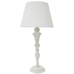 Λάμπα επιτραπέζια μεταλλική αντικέ μπεζ-λευκό 28x56εκ Ankor 826940