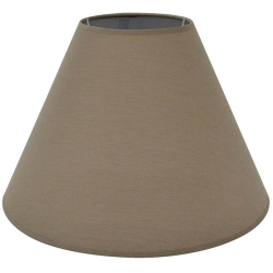 Καπέλο φωτιστικού υφασμάτινο καφέ 38x25εκ Ankor 827121