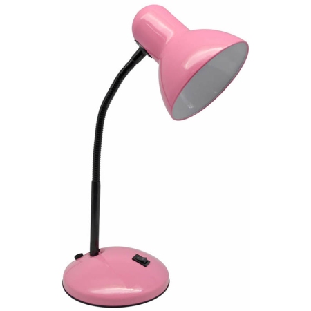 Φωτιστικό γραφείου μεταλλικό ροζ 37εκ Ankor 807710