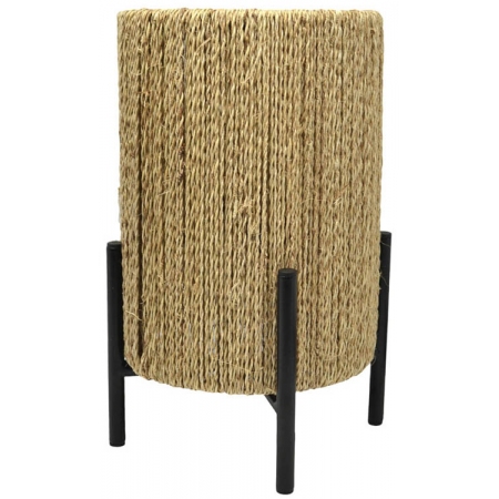 Πορτατίφ μεταλλικό-υφασμάτινο μαύρο-natural 15x28εκ Ankor 834488