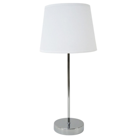 Λάμπα επιτραπέζια μεταλλική ασημί-λευκό 21x47εκ Ankor 845576