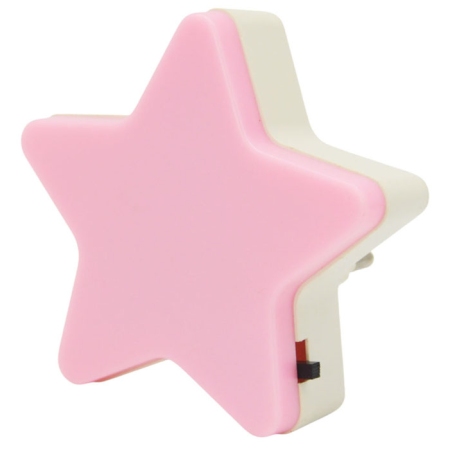 Φωτάκι νυκτός LED με διακόπτη Αστέρι ροζ 0.2W 3000K Ankor 845880