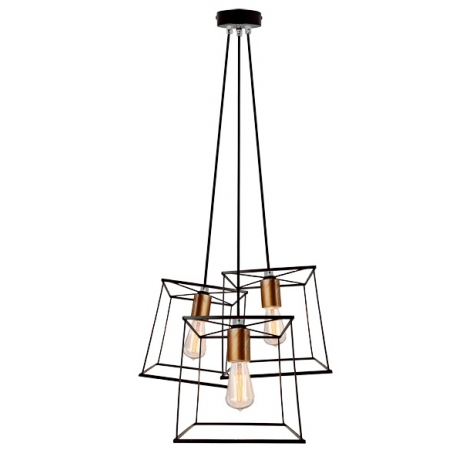 Φωτιστικό 3φωτο Agatha μαύρο 45εκ Viokef 4138700