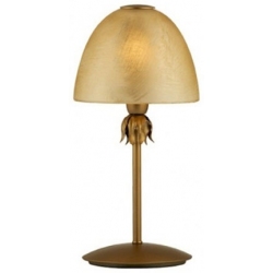 Πορτατίφ μεταλλικό-γυάλινο χρυσό-μελί 19x36εκ Viokef 3041000