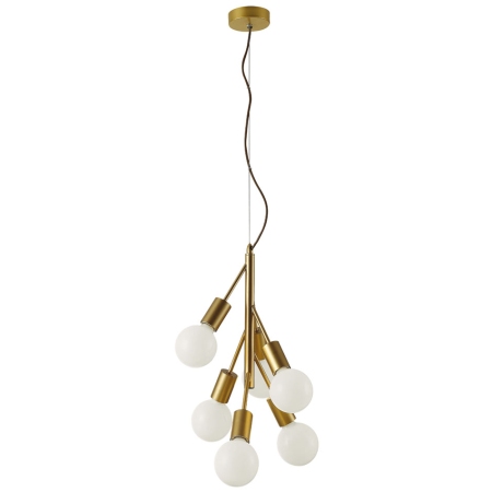 Φωτιστικό οροφής 6φωτο μεταλλικό Grape χρυσό 33x45εκ Viokef 4232600