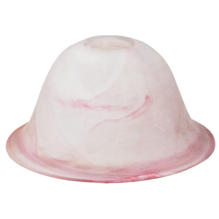 Γυαλί πορτατίφ ανταλλακτικό Ε14 ροζ 18x9εκ Sinialo 2010013