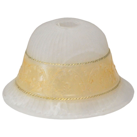 Γυαλί πορτατίφ ανταλλακτικό Ε14 μελί-χρυσό 17.7x10εκ Sinialo 2010017