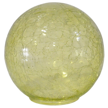 Γυαλί λάμπας ανταλλακτικό κρακελέ πράσινο 15x14εκ Sinialo 2010020