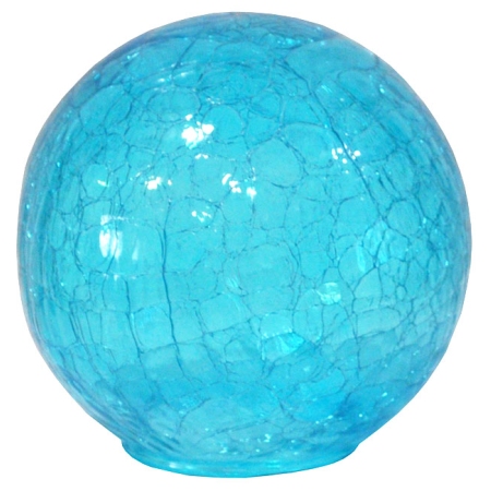 Γυαλί λάμπας ανταλλακτικό κρακελέ γαλάζιο 15x14εκ Sinialo 2010021