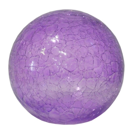 Γυαλί λάμπας ανταλλακτικό κρακελέ μωβ 15x14εκ Sinialo 2010026