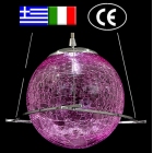 Φωτιστικό μονόφωτο νίκελ 20εκ με κρακελέ μπάλα