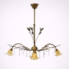 Φωτιστικό οροφής 3φωτο μεταλλικό οξυντέ 85x70εκ Sinialo VO-01