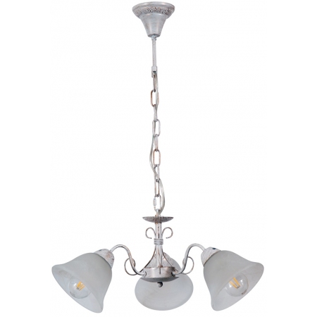 Φωτιστικό οροφής 3φωτο μεταλλικό λευκό με χαλκό 48εκ Arlight MD2261/3