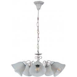 Φωτιστικό οροφής 5φωτο μεταλλικό λευκό με χαλκό 53εκ MD2261/5 Arlight 0104296