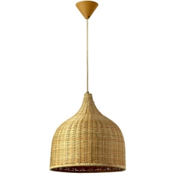 Φωτιστικό μονόφωτο μπαμπού καμπάνα 40εκ μπεζ Arlight CLBS-4