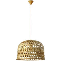 Φωτιστικό μονόφωτο μπαμπού στρογγυλό 53x40εκ μπεζ Arlight 0084391