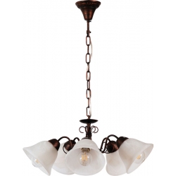 Φωτιστικό οροφής 5φωτο μεταλλικό καφέ με χαλκό 53εκ MD2261/5BW Arlight 0104298