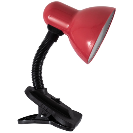 Φωτιστικό γραφείου μεταλλικό με μανταλάκι κόκκινο TLC 108 RD Arlight 0154064