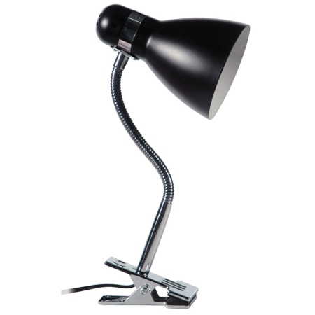 Φωτιστικό γραφείου μεταλλικό με μανταλάκι μαύρο TLC 724 BK Arlight 0154044