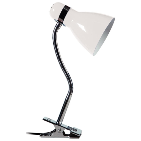 Φωτιστικό γραφείου μεταλλικό με μανταλάκι λευκό TLC 724 WH Arlight 0154083