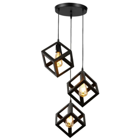 Φωτιστικό οροφής 3φωτο μεταλλικό μαύρο 35x95εκ 1249-3 BK Arlight 0104570