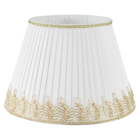 Καπέλο φωτιστικού υφασμάτινο λευκό-χρυσό 36x29εκ SPC41WH Arlight 0284113