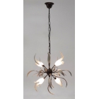 Φωτιστικό οροφής 4φωτο μεταλλικό καφέ 55x105εκ Sinialo 917.281.231