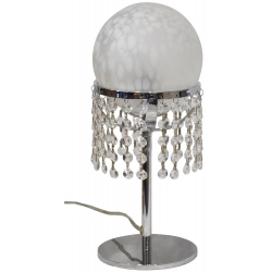 Πορτατίφ μεταλλικό-γυάλινο Electra ασημί 15x35εκ Aidonitsa Φ-1723Τ-1