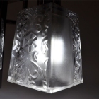 Φωτιστικό οροφής 6φωτο μεταλλικό ασημί 59x59x84εκ Sinialo Φ-2123CB-6