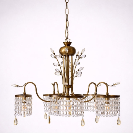 Φωτιστικό οροφής 5φωτο μεταλλικό οξυντέ 57x114εκ Sinialo PA-01