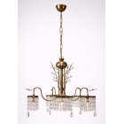 Φωτιστικό οροφής 5φωτο μεταλλικό οξυντέ 57x114εκ Sinialo PA-01