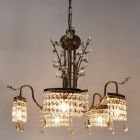 Φωτιστικό οροφής 5φωτο μεταλλικό οξυντέ 57x114εκ Sinialo PA-01