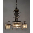 Φωτιστικό οροφής 3φωτο μεταλλικό οξυντέ 50x110εκ Sinialo PA-02