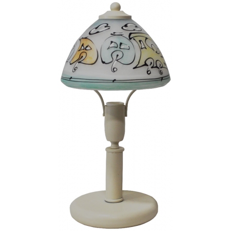 Παιδικό πορτατίφ μεταλλικό-γυάλινο Τρενάκι εκρού 16.5x33εκ Pol 2112003