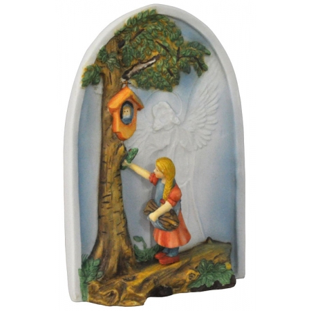 Παιδικό πορτατίφ κεραμικό Κορίτσι 12x11x19εκ Pol 703260-2