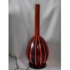 Λάμπα επιτραπέζια-δαπέδου πολυρεσίνης καφέ-πορτοκαλί 22x61εκ Pol 2112014