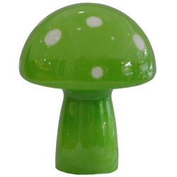 Πορτατίφ γυάλινο Μανιτάρι πράσινο 19x24εκ Inart 3-15-104-0025