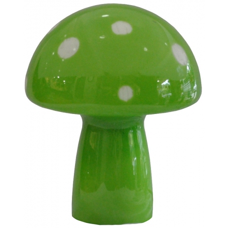 Πορτατίφ γυάλινο Μανιτάρι πράσινο 19x24εκ Inart 3-15-104-0025