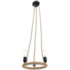 Φωτιστικό οροφής 3φωτο με σχοινί 32εκ Inart 3-10-752-0033