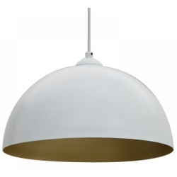 Φωτιστικό μονόφωτο μεταλλικό λευκό/χρυσό 31εκ Click 6-10-584-0038