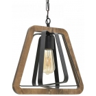 Φωτιστικό μονόφωτο ξύλινο natural-μαύρο 35εκ Click 6-10-584-0045