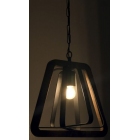 Φωτιστικό μονόφωτο ξύλινο natural-μαύρο 35εκ Click 6-10-584-0045