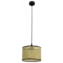 Φωτιστικό μονόφωτο πλαστικό natural-μαύρο 23x15.5εκ Click 6-10-584-0056