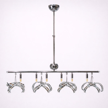 Φωτιστικό οροφής 6φωτο μεταλλικό ασημί 82x36x80εκ Galaxias 2116006