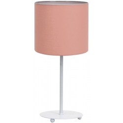 Πορτατίφ μεταλλικό-υφασμάτινο λευκό-ροζ 39.5εκ VK 61171-235648