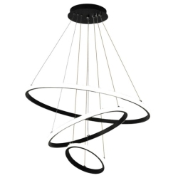 Φωτιστικό Led μαύρο 60x60εκ Powertech HLL-0105