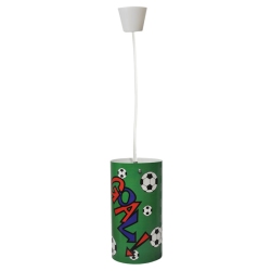 Φωτιστικό μονόφωτο παιδικό Goal πράσινο 15x27.5εκ Sinialo 26-52-PBHL