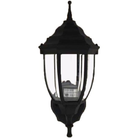 Φανάρι τοίχου αλουμινίου μαύρο 17x21x38εκ Sinialo 26-50-TVZ607M
